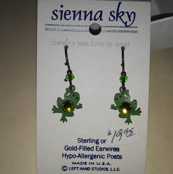 Frog earrings - Picture 2 of 3